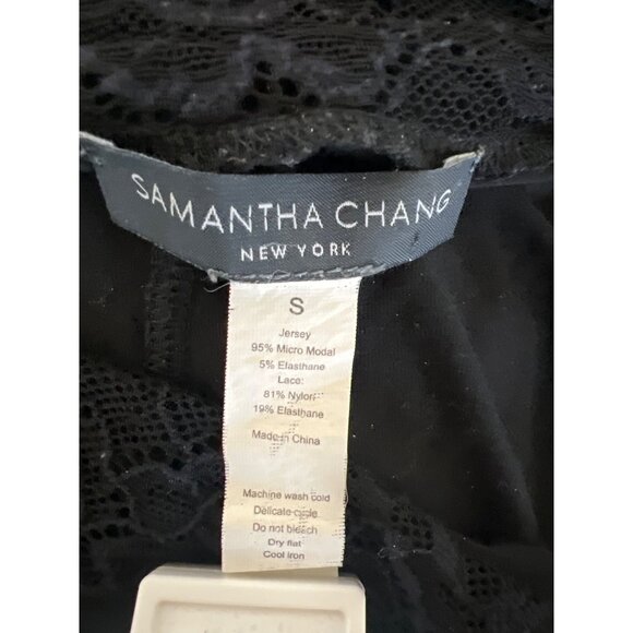 Samantha Chang Lace-Trim Jersey Lounge Pants - Picture 4 of 4